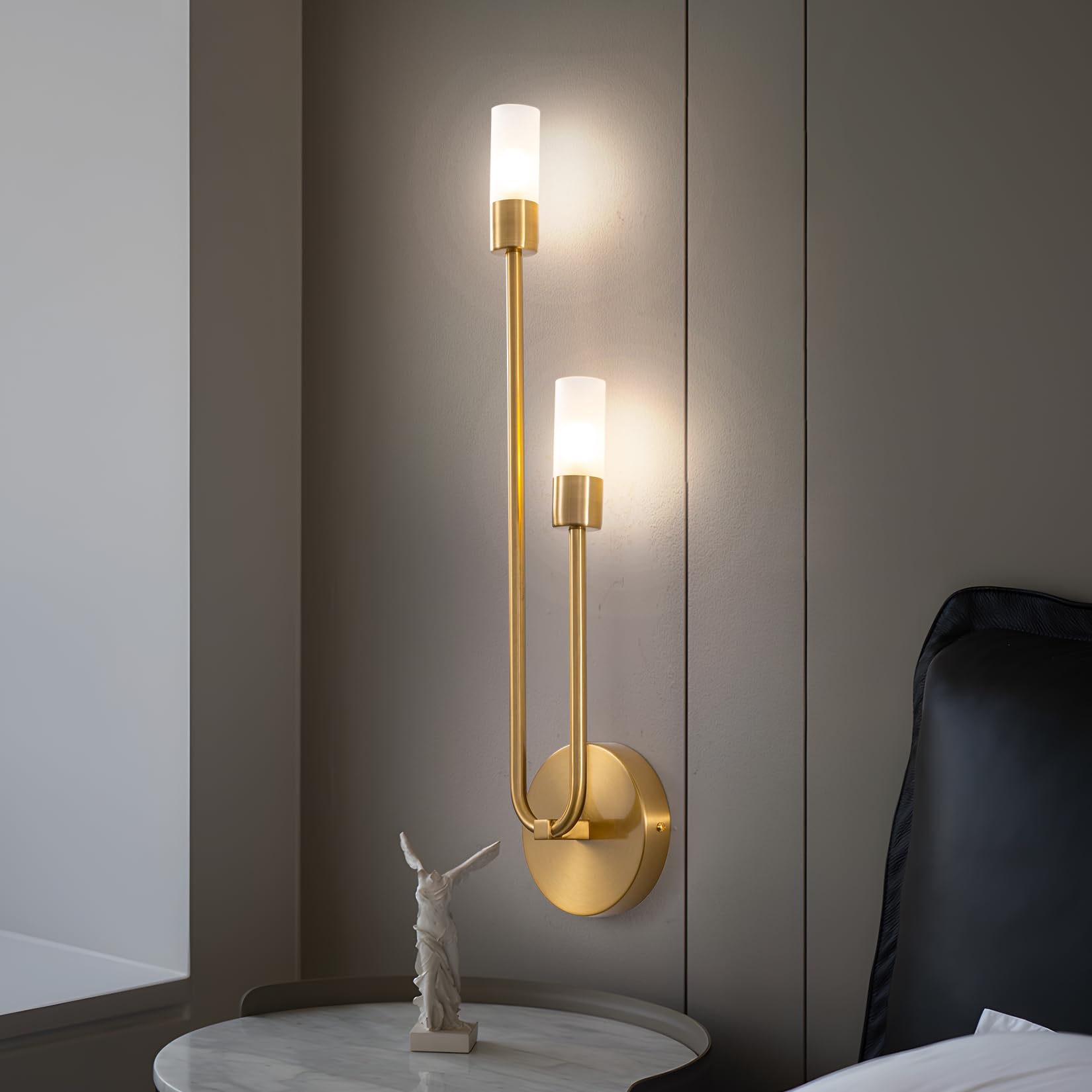 Fang Yan Mei Modern Wall Sconce Glass Shade Wall lamp Mid Century